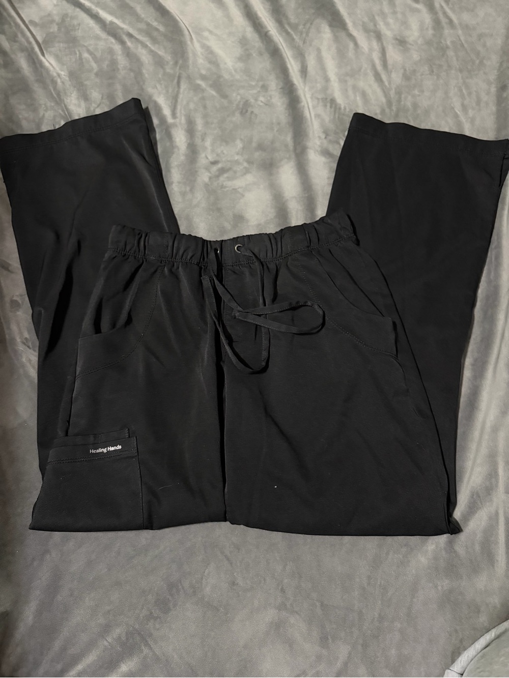 healing hands Black women’s Drawstring  Scrub Pants